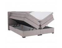Boxspringová manželská pocketová posteľ April 160x200 cm - sivohnedá (taupe)