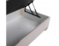 Boxspringová manželská pocketová posteľ April 160x200 cm - sivohnedá (taupe)