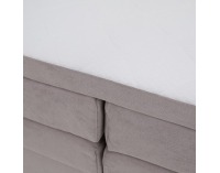 Boxspringová manželská pocketová posteľ April 160x200 cm - sivohnedá (taupe)