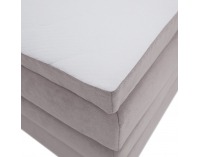 Boxspringová manželská pocketová posteľ April 160x200 cm - sivohnedá (taupe)