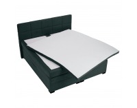 Boxspringová manželská pocketová posteľ April 160x200 cm - zelená