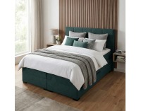 Boxspringová manželská pocketová posteľ April 160x200 cm - zelená