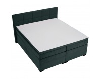 Boxspringová manželská pocketová posteľ April 160x200 cm - zelená