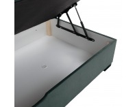 Boxspringová manželská pocketová posteľ April 160x200 cm - zelená