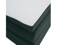 Boxspringová manželská pocketová posteľ April 160x200 cm - zelená