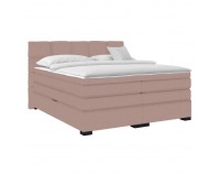 Boxspringová manželská pocketová posteľ April 180x200 cm - ružová