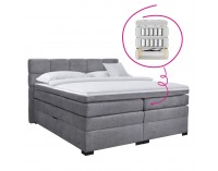 Boxspringová manželská pocketová posteľ April 180x200 cm - sivá