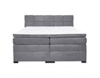 Boxspringová manželská pocketová posteľ April 180x200 cm - sivá