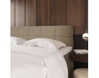 Boxspringová manželská pocketová posteľ April 180x200 cm - sivohnedá (taupe)