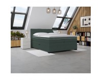 Boxspringová manželská pocketová posteľ April 180x200 cm - zelená
