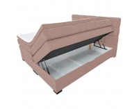 Boxspringová manželská pocketová posteľ April 200x200 cm - ružová