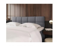 Boxspringová manželská pocketová posteľ April 200x200 cm - sivá