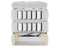 Boxspringová manželská pocketová posteľ April 200x200 cm - zelená