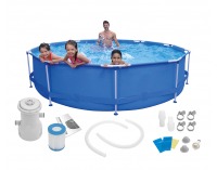 Bazén s konštrukciou a príslušenstvom Aquabel 360 cm - modrá