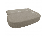 Rozkladacia pohovka s úložným priestorom Aragon - sivobéžová (taupe)