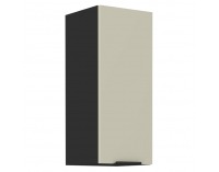 Horná kuchynská skrinka Araka 30 G-72 1F - kašmír / čierna