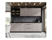 Horná kuchynská skrinka Araka 40 NAGU-36 1F - kašmír / čierna