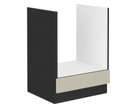 Dolná kuchynská skrinka Araka 60 D GAZ BB - kašmír / čierna