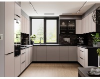 Horná kuchynská skrinka Araka / Menzo / Siber 15 G-72 OTW - čierna