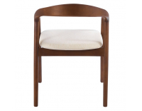 Jedálenská stolička Ardet - orech / béžová