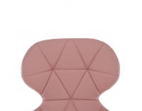 Kancelárske kreslo Argus - ružová (Velvet) / chróm