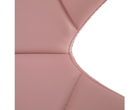 Kancelárske kreslo Argus - ružová (Velvet) / chróm