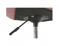 Kancelárske kreslo Argus - ružová (Velvet) / chróm