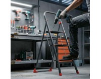 Skladacie schodíky Arko 3 - čierna