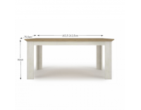 Rozkladací jedálenský stôl Armond Typ 15 - sosna nordická / dub kamenný