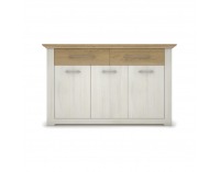 Trojdverová komoda Armond Typ 8 - sosna nordická / dub kamenný