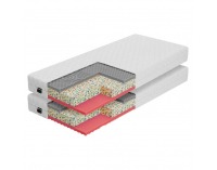 Obojstranný penový matrac (2 ks) Arony 90x200 cm - biela