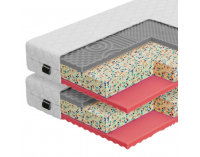 Obojstranný penový matrac (2 ks) Arony 80x200 cm - biela