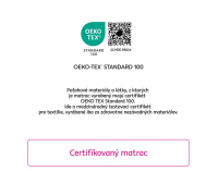 Obojstranný penový matrac (2 ks) Arony 80x200 cm - biela