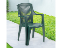 Záhradné stohovateľné kreslo Arpoa - zelená
