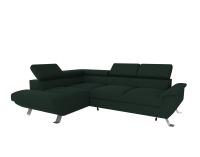 Rohová sedačka s rozkladom a úložným priestorom Artey Roh L - smaragdová