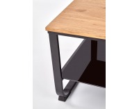 Konferenčný stolík Artiga - dub zlatý / čierna