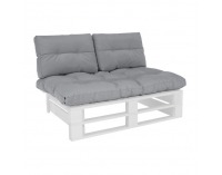 Vankúše na paletové sedenie Aryo 2 New - svetlosivá