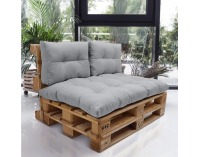 Vankúše na paletové sedenie Aryo 2 New - svetlosivá