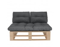 Vankúše na paletové sedenie Aryo 2 New - tmavosivá