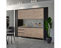 Kuchynská linka Asti 200 - dub artisan / grafit