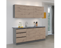 Kuchynská linka Asti 200 - dub artisan / grafit