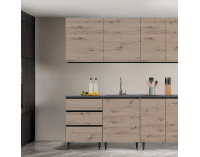 Kuchynská linka Asti 200 - dub artisan / grafit