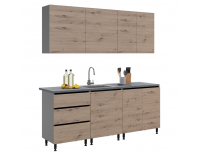 Kuchynská linka Asti 200 - dub artisan / grafit