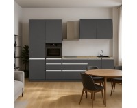 Kuchynská linka Asti 330 - antracit matná / antracit