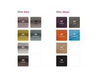 Kreslo (ušiak) s taburetkou Astrid - hnedá