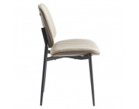 Jedálenská stolička Atina - svetlohnedá / orech / čierna