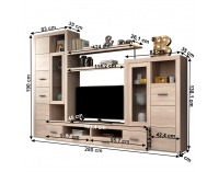 Obývacia stena Atlantis 2 - dub sonoma