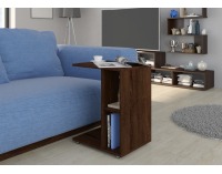 Príručný stolík na kolieskach Atos - sonoma tmavá