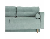 Rozkladacia pohovka s úložným priestorom Aurelia - mentolová (Queens)