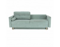 Rozkladacia pohovka s úložným priestorom Aurelia - mentolová (Queens)